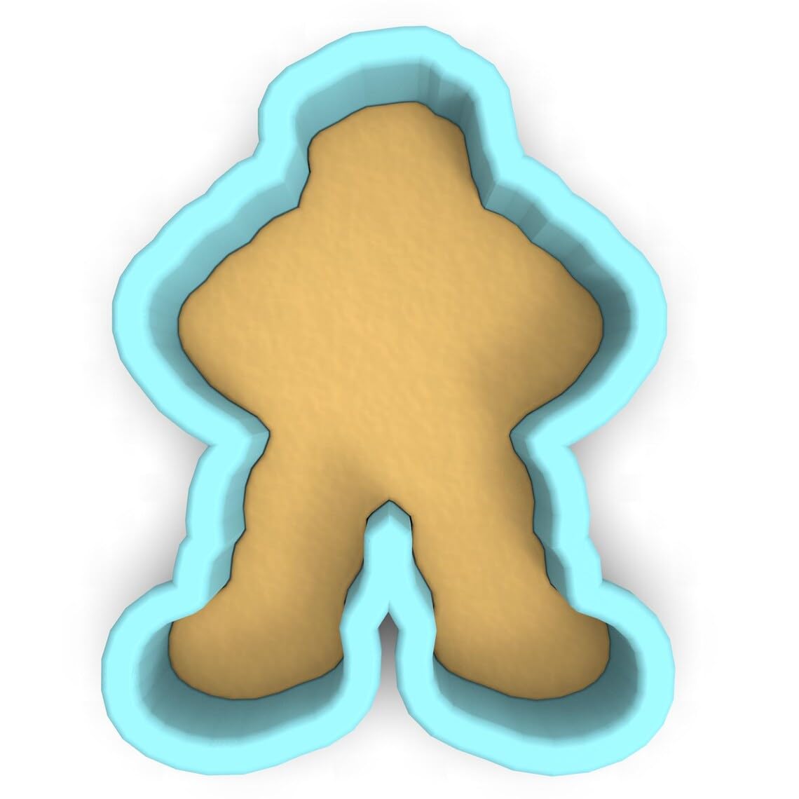 Black Wrestler Ripped Cookie Cutter Stamp Stencil Baking Tool for Humorous, Sports, Wrestling Fans, Birthday, Party, Holiday Theme Cookies Fondant Pastry Biscuits Sandwiches Desserts Ki - Image 2