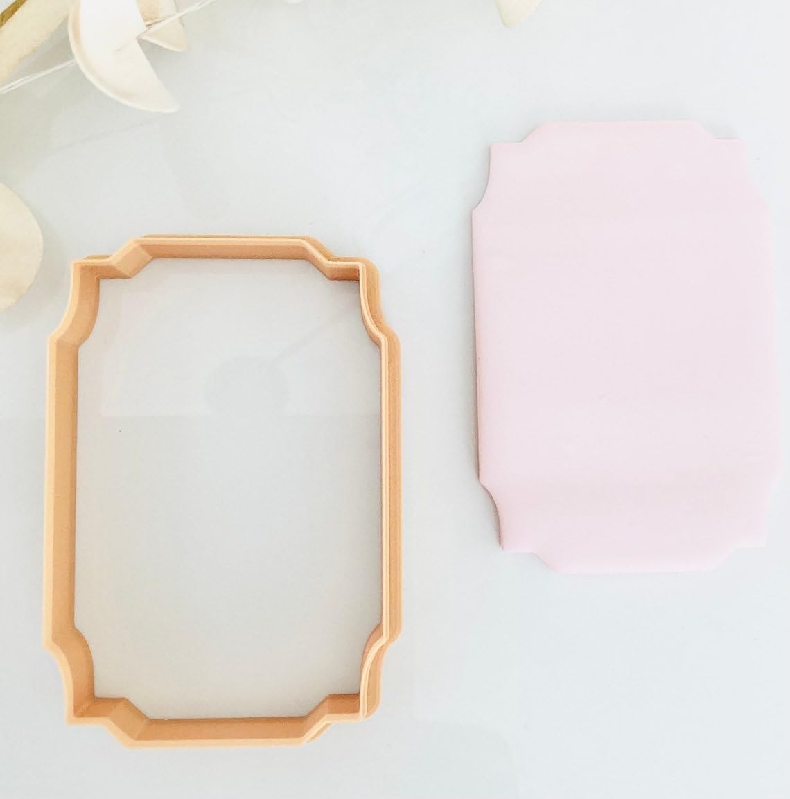 Victorian Rectangular Cookie Cutter for Baking and Crafting Projects Large Rectangle Shape Clay Cutter for Polymer Clay Fondant Cookies Signature Designs and DIY Art Made in India - Image 3