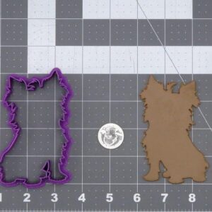 Yorkie Dog Body 266-L721 Cookie Cutter Silhouette Black Cookie Yorkshire Terrier Shape Mold for Baking Pet Theme Cookies Dog Lover Gifts Cake Decorations Crafts and Kitchen Use