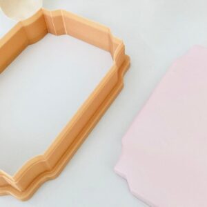 Victorian Rectangular Cookie Cutter for Baking and Crafting Projects Large Rectangle Shape Clay Cutter for Polymer Clay Fondant Cookies Signature Designs and DIY Art Made in India