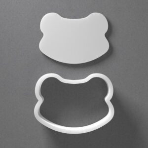 Black Frog Head Cookie Cutter Mini to Large Animal Face Shape for Polymer Clay Jewelry Earring Making Mirrored Pair Set cookie Craft Tool India