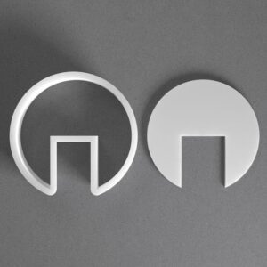 Black cookie Circle with Cutout Round Dangle Cookie Cutter Set for Polymer Clay Jewelry Earrings Biscuit Fondant Craft Tool Mirrored Pair Suitable Mini Medium Large Sizes for Baking DI
