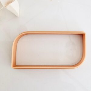 Boho Rectangle Cookie Cutter for Fondant Polymer Clay Crafts Large Signature Clay Cutter for Biscuit Dough Modern Cookie Decorating Tool for DIY Jewelry Making and Artistic Projects