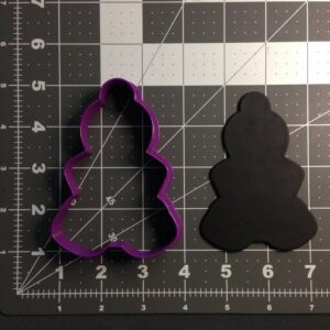 Black Princess Cookie Cutter Cookie Mold for Birthday Theme Baking Royal Party Cookies Fondant Cake Decorating Tool for Kids Crafts Fairytale Events or Classroom Art Activities
