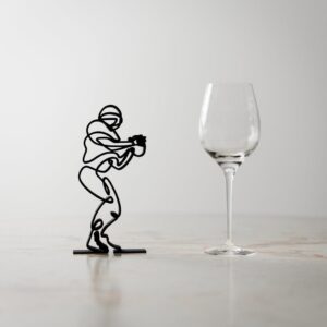 Personalized NFL/American Football Player Line Art Sculpture: Unique Gift and Minimalist Decor for Home or Office