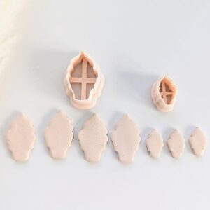 Ice Cream Cone Clay Earring Cutter for Polymer Clay Jewelry Making Cone Shaped Clay Cutter for Summer Earrings Cute Dessert Themed Clay Jewelry Tool for Handmade Accessories