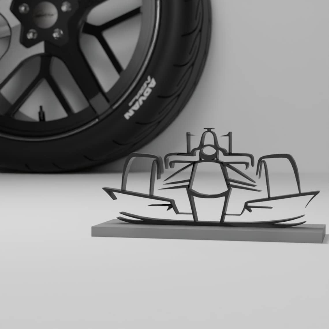 Formula 1 Car Shelf Decor | F1 Race Car Collectible for Home & Office | Ideal Championship Gift for Sports Fans | Premium Racing Wall Art - Image 2