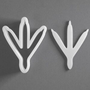 Black Bird Foot Cookie Cutter Animal Shape cookie Baking Tool for Cookies Biscuits Fondant Dough Clay Jewelry Making Earring Craft Decorating Party Baking and Daily Home Use