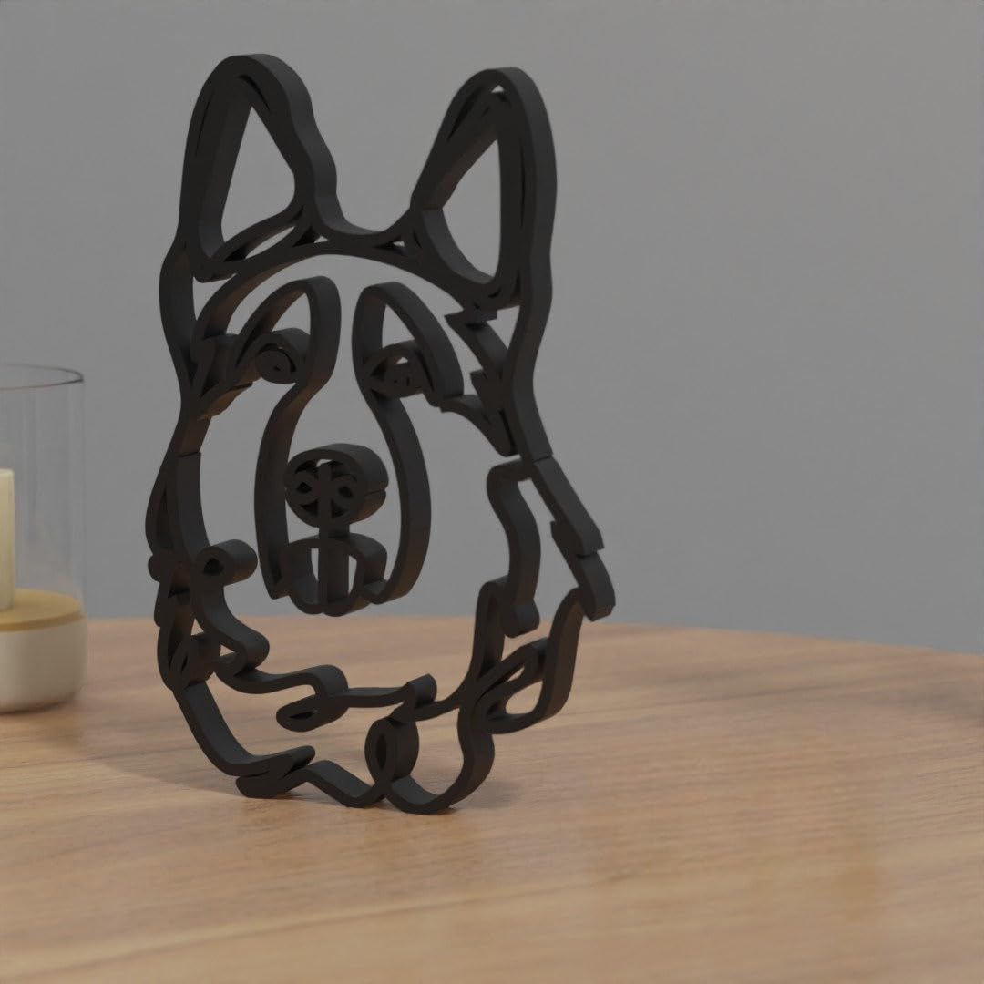 German Shepherd Dog Figurine | Perfect Gift for Dog Lovers | Unique Personalized Gift | Home Office Shelf Decor | Pet Owner Present - Image 3