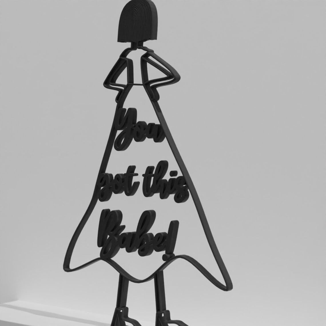 Girl Power Motivational Art | Shelf Decor for Encouragement, Tough Times, Break Up, & Good Luck Gifts - Image 4