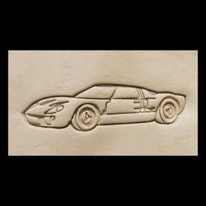Black GT40 Car Cookie Cutter Cookie India Sports Car Biscuit Cutter for Racing Theme Baking Classic Auto Lover Treats Supercar Party Snacks Motorsport Birthday Events and Gift