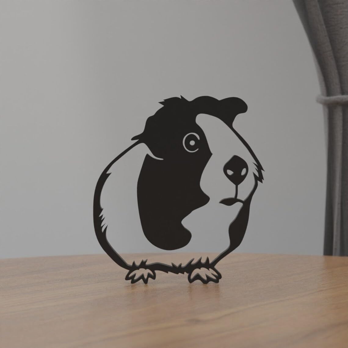 Personalized guinea pig gift, unique hamster decor, custom home office shelf sculpture, charming present, custom animal figurine, delightful decoration, special gift idea - Image 5