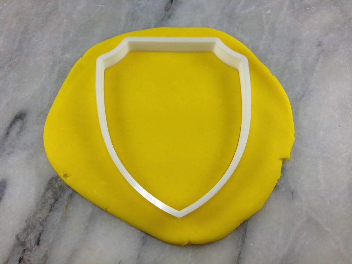 Black Shield Cookie Cutter Outline Sharp Edges Cookie Medieval Armor Weapon Party Celebration Baking Tool for Cookies Fondant Sandwich Cheese Kids Crafts Decorations - Image 3