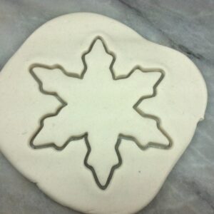 Black Snowflake Number 1 Cookie Cutter Plastic Outline with Sharp Edges Durable Baking Tool for Winter and Holiday-Themed Cookies Fondant Cake Decorating Pastry Biscuit Crafts India