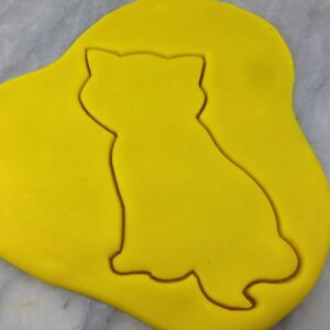 Black Sitting Cat Cookie Cutter Outline Sharp Edges Cookie Pet Feline Animal Theme Party Celebration Baking Tool for Cookies Fondant Sandwich Cheese Kids Crafts Decorations