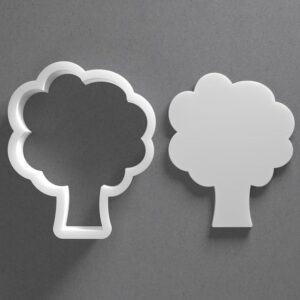 Black Simple Tree Cookie Cutter Mini to Large Broccoli Shape for Polymer Clay Jewelry Earring Making Mirrored Pair Set cookie Craft Tool India