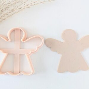 nAngel Cookie Cutter for Holiday Baking and Crafts Large Christmas Clay Cutter for Polymer Clay Jewelry Making Fondant Cutter for Winter Celebrations Cake Decorating and Seasonal