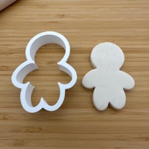 Voodoo Doll Shape Polymer Clay Cutter Cookie Fondant Biscuit Cutter Sharp Tapered Edge Tool for Earrings Jewelry Making Halloween Theme Cupcake Decoration Baking Craft Projects Spooky