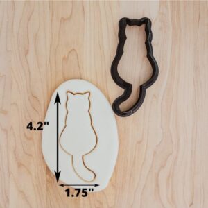 Cat Silhouette Cookie Fondant Clay Cutter India Cookie Cat on a Ledge Design for Pet Lover Baking, Cake Decorating, Cat Themed Crafts, DIY Gifts, and Animal-Themed Celebrations