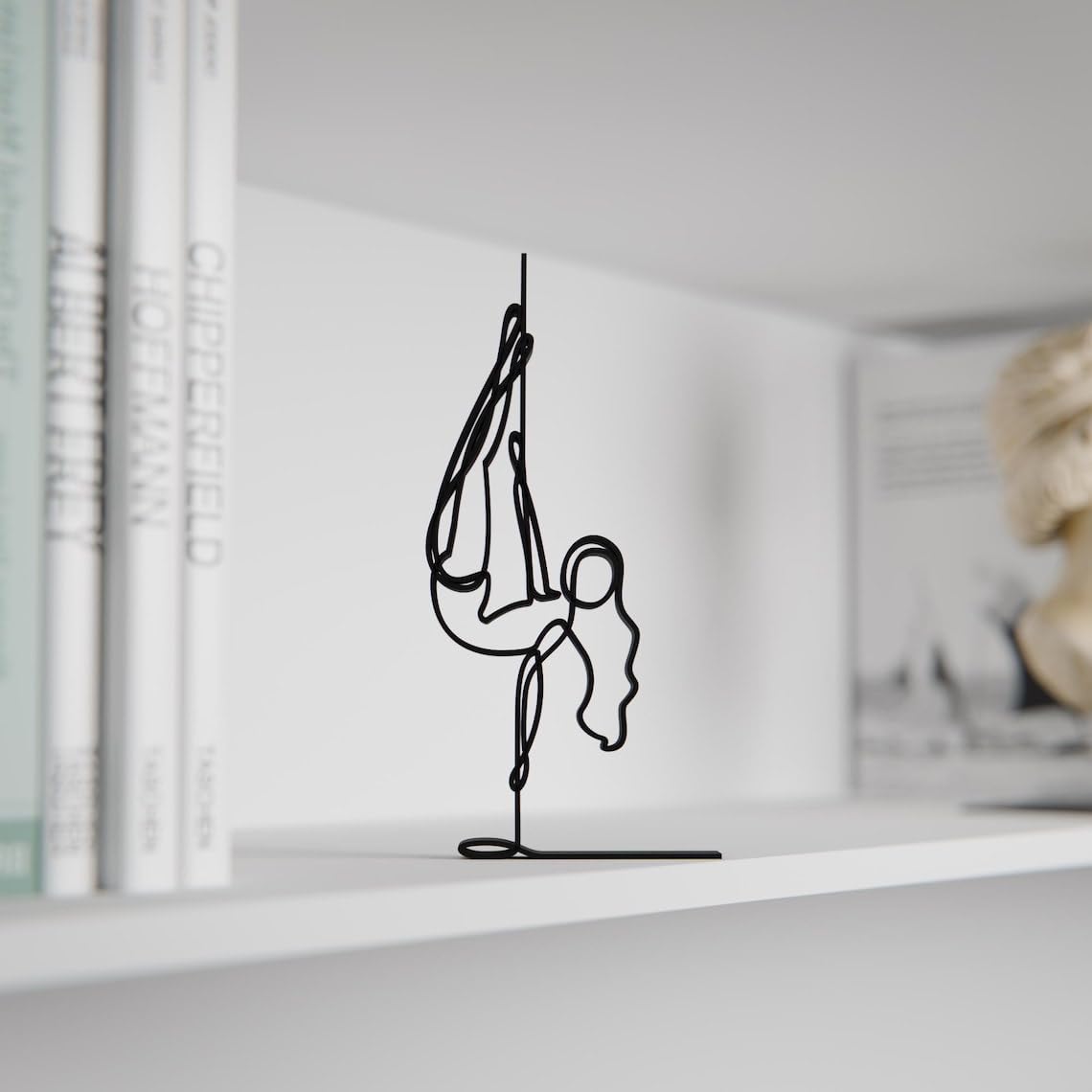 Pole Dancer Line Art Sculpture for Home and Office | Minimalist Pole Dancing Decor Wall and Tabletop | Unique Line Art Showpiece Elegant Design | Perfect for Living Room or Workspace Styling - Image 6