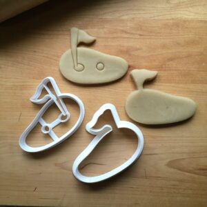 Cookie Set of 2 Putting Green Cookie Cutters for Golf Theme Party, Biscuit, Fondant, Cake Decoration, Sugar Craft, Cupcake Toppers, Golf Lover Gifts, Made in India