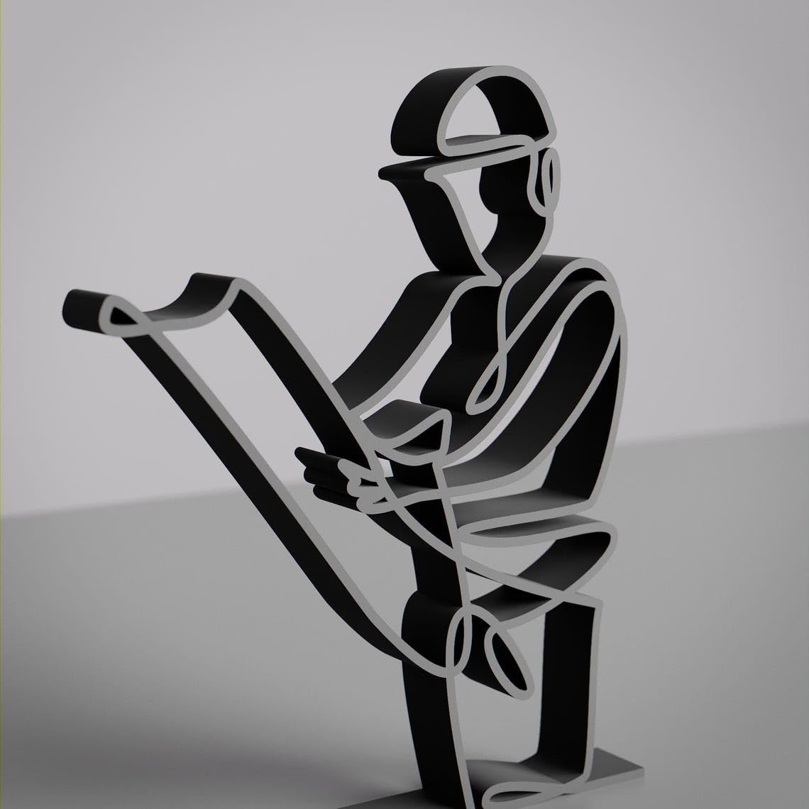 Architect Personalized Line Art Figure Plastic Decorative Professional Sculpture with Name Detail for Home Office Desk Shelf Table Display Minimal Architecture Decor India - Image 3