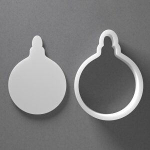 Black Christmas Tree Ornament Cookie Cutter cookie From Mini To Large Xmas Bauble Shape Baking Tool For Cookies Biscuits Fondant Dough Polymer Clay Jewelry Making Earring Craft Decor