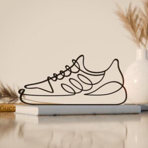 Unique Statue Sneaker Line Art Sculpture for Shoe Lovers, Minimalist Decorative Piece for Home or Office, Creative Gift for Sneaker Enthusiasts and Collectors in India