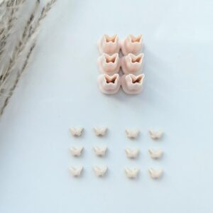 Slab Butterfly Earring Cutter for Polymer Clay Jewelry Making Multi-Cut Clay Earring Cutter Tool for Butterfly Shaped Earring Designs Clay Jewelry Craft Supply for Handmade Earrings