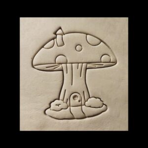 Black Mushroom House Cookie Cutter Cookie India Spring Theme Biscuit Cutter for Fairy Garden Baking Cottagecore Party Treats Whimsical Dessert Snacks Fantasy Celebration and Nature