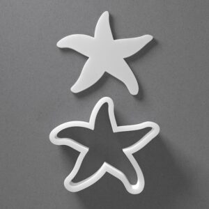 Starfish Cookie Cutter Star Fish Sea Seastar Shape cookie Baking Tool for Cookies Biscuits Fondant Dough Clay Jewelry Making Earring Craft Decorating Party Baking and Home Use