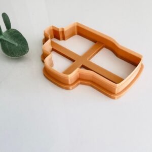 Tumbler Cup Cookie Cookie Cutter for Trendy Baking and Clay Crafts, Large Polymer Clay and Fondant Cutter for Creating Cup-Shaped Designs, Ideal for Cookies, Tags, and Decorative