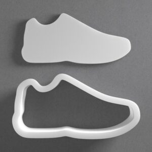 Black Running Shoe Cookie Cutter Mini To Large cookie Sneaker Shape Polymer Clay Jewelry And Earring Cutter Tool Mirrored Pair Set For Sports Crafting Baking And DIY Projects