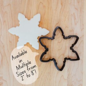 Christmas Snowflake Cookie Cutter, Outline Design for Baking, Fondant, and Clay Crafting India Cookie for Holiday Treats and Winter-Themed Decorations