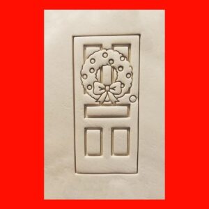 Christmas Door Wreath Shaped Cookie Cookie Cutter Made in India for Holiday Baking New Year Parties Homemade Cookies Festive Decorations Crafts Winter Celebrations and Gifting