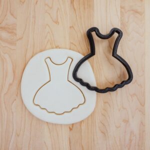 Ballet Dress Tutu Outline Cookie Cutter Cookie for Fondant Clay Crafting Dance Party Treats Birthday Baking Decoration DIY Kitchen Use in India