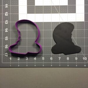 Black Floppy Hat Cookie Cutter Cookie Mold for Baking Witch Wizard Halloween Costume Theme Cookies Party Dessert Decoration Magical Hat Shape Fondant Shaper for Fantasy Celebration