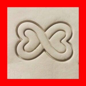 Black Infinity Heart Shape Cookie Cutter Cookie Love Symbol Cookie Mold for Valentines Anniversary Wedding Baking Romantic Gift Treats Engagement Party Fondant Decoration and Crafts