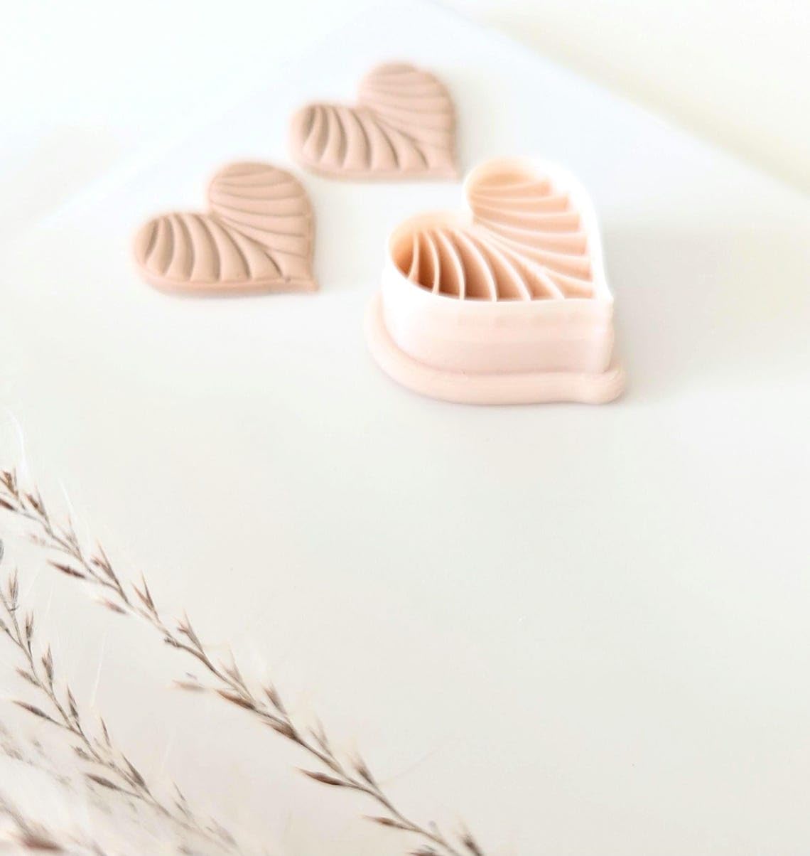 Heart with Curves Clay Earring Cutter for Polymer Clay Jewelry Making Unique Valentine Heart Shape Clay Cutter for Handmade Earrings DIY Craft Tools for Artists and Small Business - Image 3