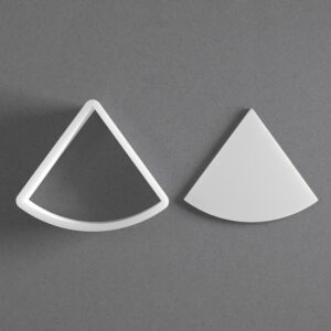 Black Watermelon Or Pizza Slice Cookie Cutter Mini To Large cookie Shape Polymer Clay Jewelry And Earring Cutter Tool Mirrored Pair Set For Food Crafting Baking And DIY Projects