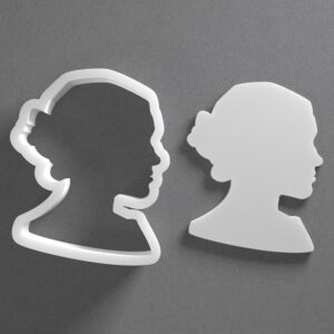 Black Meghan Markle Duchess Of Sussex Cookie Cutter Mini to Large Royal Portrait Shape for Polymer Clay Jewelry Earring Making Mirrored Pair Set cookie Craft Tool India