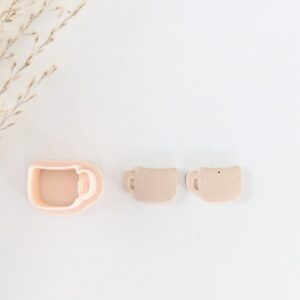 Cup Clay Earring Cutter for Polymer Clay Jewelry Making Coffee Mug Clay Cutter for Earrings Custom Mug Shape Clay Jewelry Tool for DIY Accessories Handmade Crafts and Gift Projects