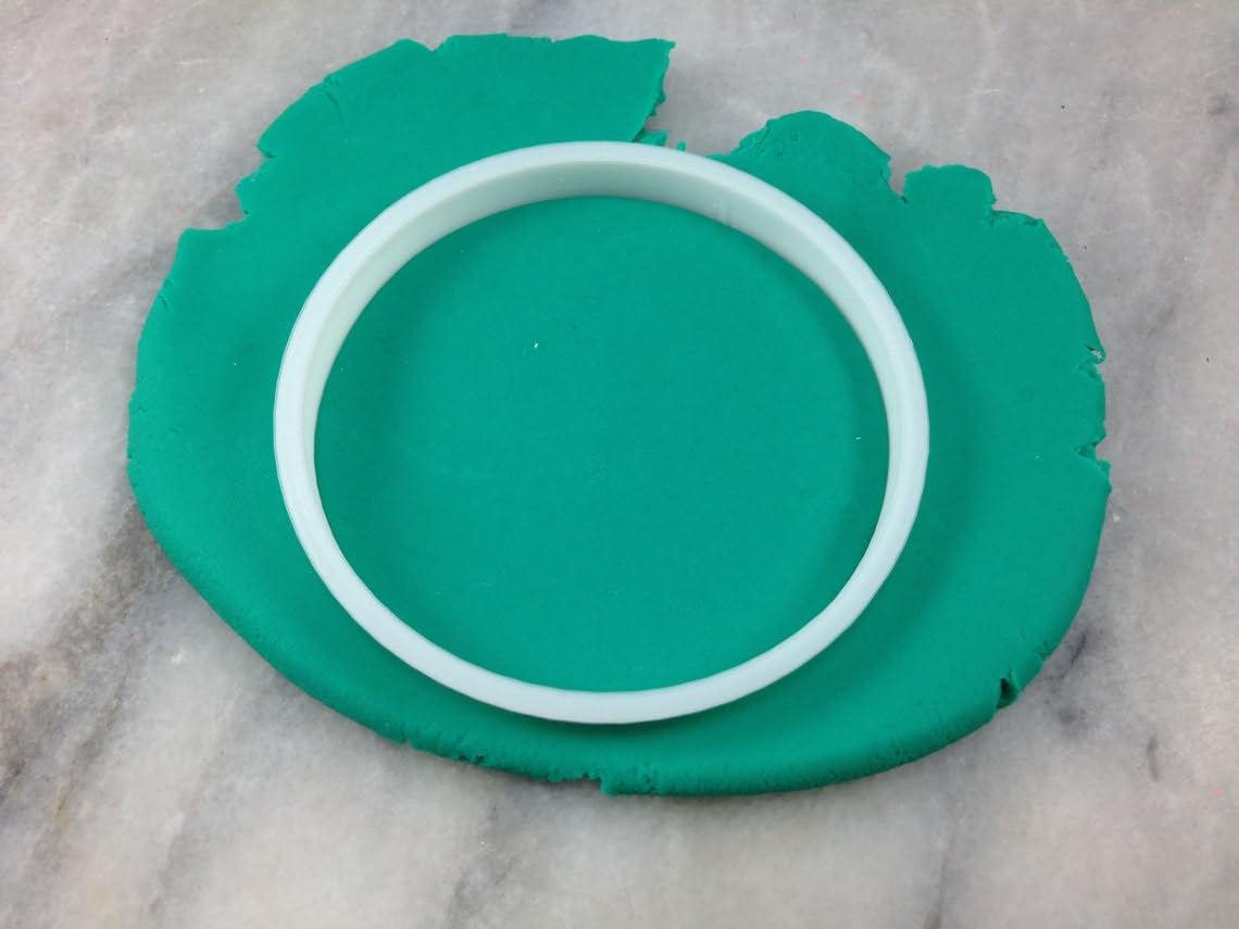 Black Beach Ball Cookie Cutter Two-Piece Plastic Outline Stamp with Sharp Edges for Baking Sugar Cookies Fondant Pastries Biscuits Summer-Themed Cake Decorating Tool India - Image 3