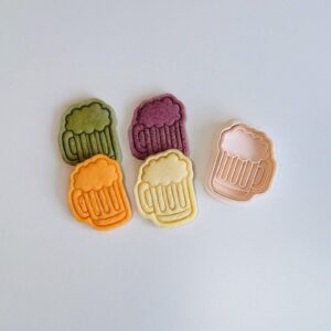 Black Beer Cookie Cutter cookie Beer Mug Biscuit Fondant Mold for Creative Beer Glass Themed Baking Decorated Cookies Clay Craft DIY Party Treats