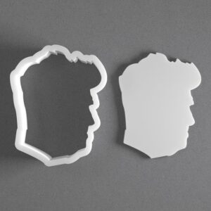Black David Lynch Cookie Cutter Mini to Large Portrait Shape for Polymer Clay Jewelry Earring Making Mirrored Pair Set cookie Craft Tool for Creative Clay Projects India