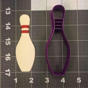 Bowling Pin 101 Cookie Cutter Black Cookie Sports Themed Baking Tool for Bowling Party Favors Birthday Treats Cookie Decorating Crafts Fun Activities and Bowling League Event Snacks
