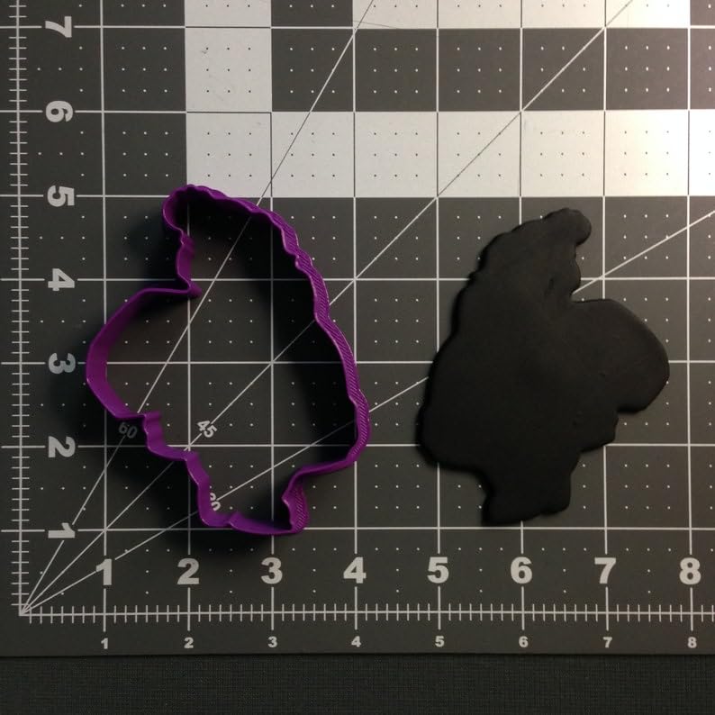 Black Cookie Santa 102 Cookie Cutter for Christmas Holiday Baking Dough Biscuits Fondant Sandwiches Pancakes Pastry Decorating Cookie Dough Shapes Baking Tools Kitchen Accessories