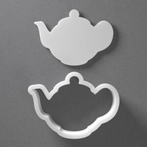 Teapot Cookie Cutter Tea Pot Shape cookie Baking Tool for Cookies Biscuits Fondant Dough Clay Jewelry Making Earring Craft Decorating Party Baking and Daily Home Use