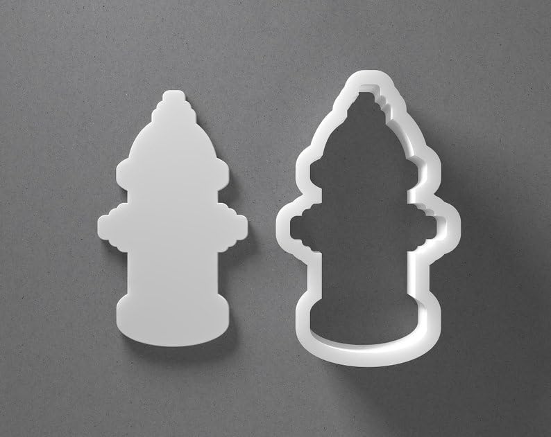 Black Fire Hydrant Cookie Cutter From Mini To Large Firefighter Gift Shape Polymer Clay Jewelry Earring Cutter Tool Mirrored Pair Set cookie Baking Fondant Biscuit Craft Modeling Art - Image 2