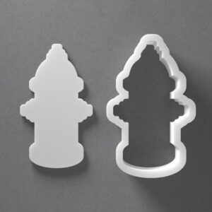 Black Fire Hydrant Cookie Cutter From Mini To Large Firefighter Gift Shape Polymer Clay Jewelry Earring Cutter Tool Mirrored Pair Set cookie Baking Fondant Biscuit Craft Modeling Art